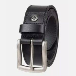 NEW Columbia Men's Leather Belt L Fits Pant Size 36-38 Black